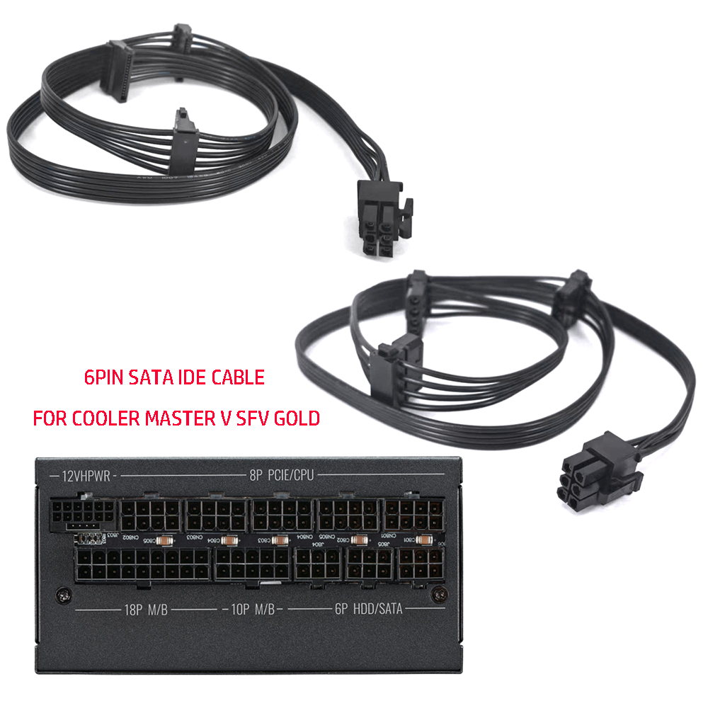 6PIN PCIE TO 3*SATA Molex IDE  - Sfx Power Supply 850W Gold 评论和价格