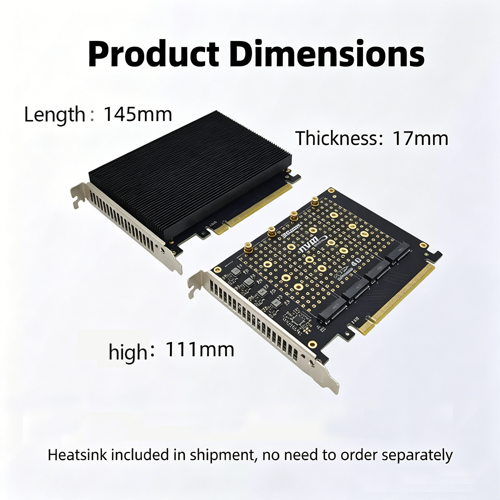 PCIe 4.0 X16 To 4 Port NVMe Ad - Quad M.2 Nvme Pcie Bifurcation Card 评论和价格